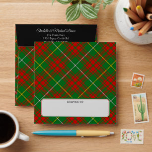 Clan Bruce Hunting Tartan Envelope