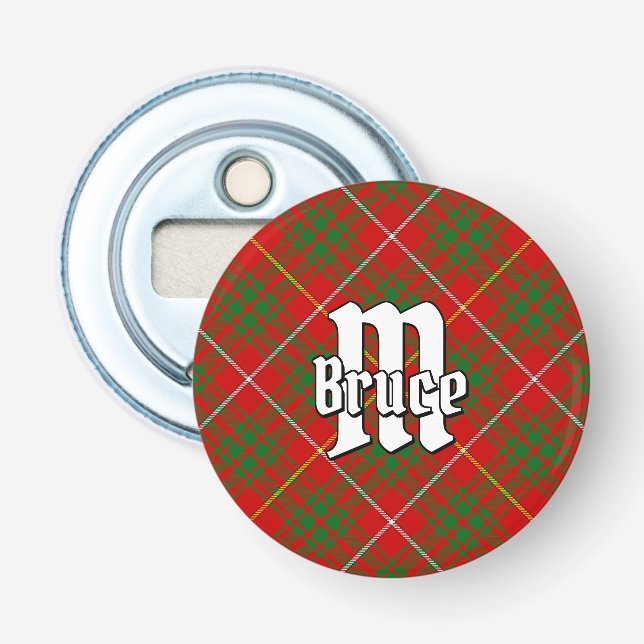 Clan Bruce Tartan Bottle Opener (Front)