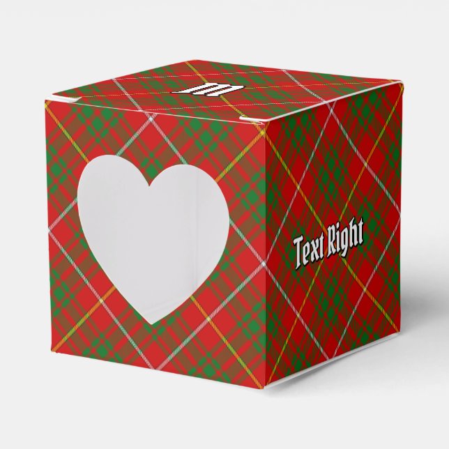 Clan Bruce Tartan Favour Box (Front Side)