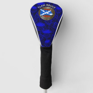 Clan Bruce Tartan Knot & Flag Golf Head Cover