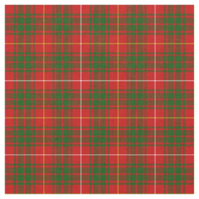 Clan Bruce Tartan Pattern Fabric (Close Up)