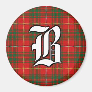 Clan Bruce Tartan Plaid Accents Magnet