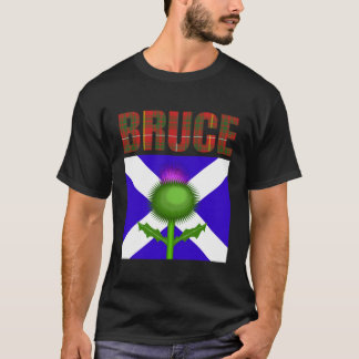 Clan Bruce Tartan Scottish Family Name Scotland Pr T-Shirt