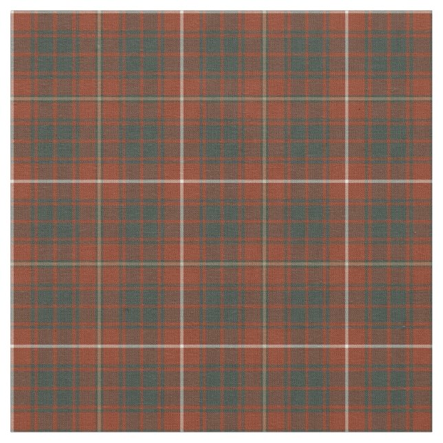 Clan Bruce Weathered Tartan Fabric (Close Up)
