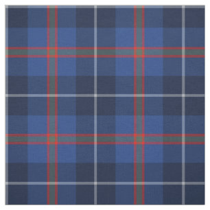 Clan Bryson Tartan Blue Plaid Fabric