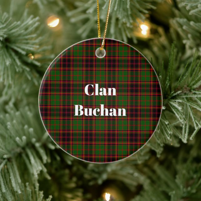 Clan Buchan Modern Tartan Ceramic Ornament (Tree)