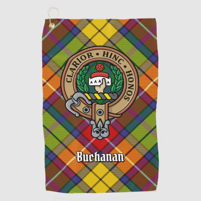 Clan Buchanan Crest Golf Towel (Front)