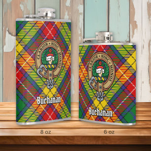 Clan Buchanan Crest Hip Flask