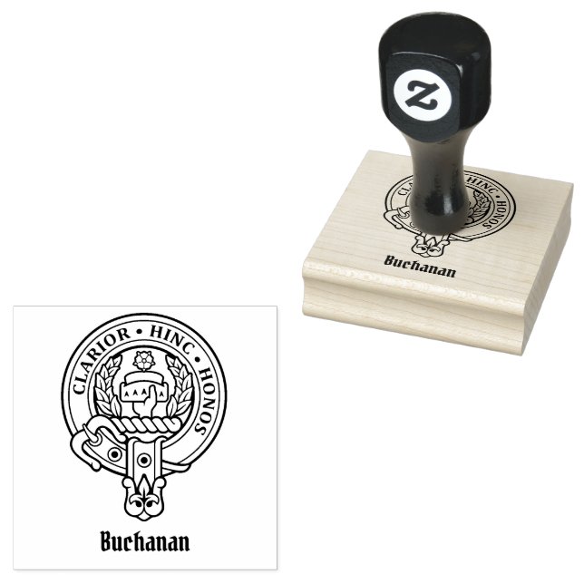 Clan Buchanan Crest Rubber Stamp (Stamped)