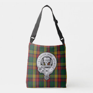 Clan Buchanan Crest & Tartan Crossbody Bag