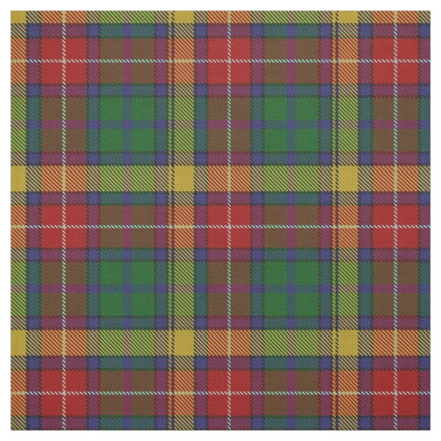 Clan Buchanan Scottish Tartan Plaid Fabric (Swatch)