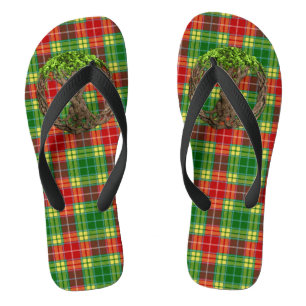 Clan Buchanan Tartan And Celtic Tree Of Life Thongs