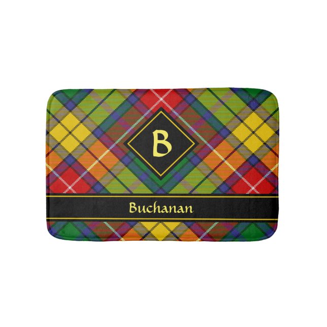 Clan Buchanan Tartan Bath Mat (Front)