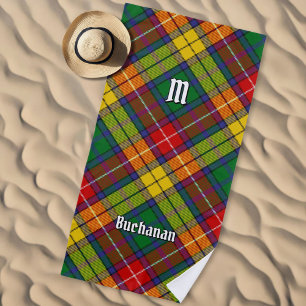Clan Buchanan Tartan Beach Towel