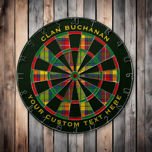 Clan Buchanan Tartan Dartboard