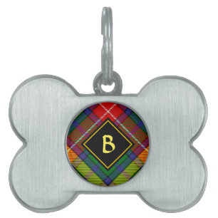 Clan Buchanan Tartan Pet ID Tag