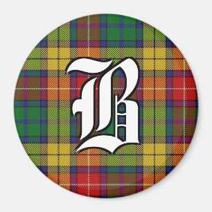 Clan Buchanan Tartan Plaid Accents Magnet