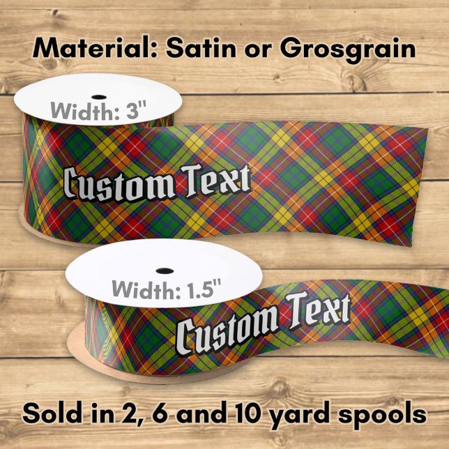 Clan Buchanan Tartan Satin Ribbon (Creator Uploaded)