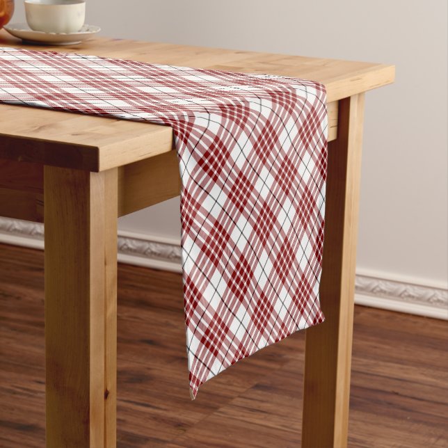 Clan Buchanan Tartan Short Table Runner (In Situ)