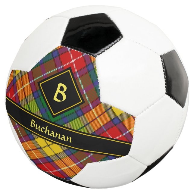 Clan Buchanan Tartan Soccer Ball (Three Quarter)