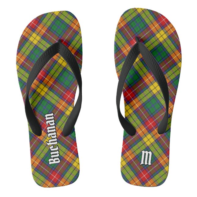 Clan Buchanan Tartan Thongs (Footbed)
