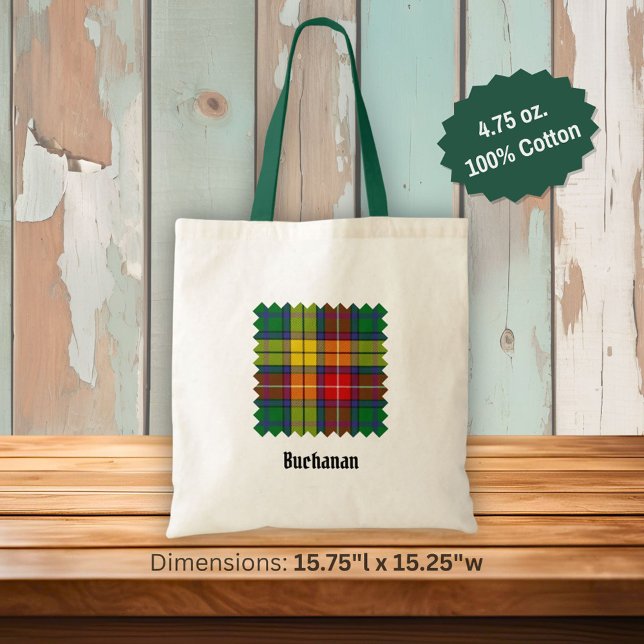 Clan Buchanan Tartan Tote Bag (Creator Uploaded)