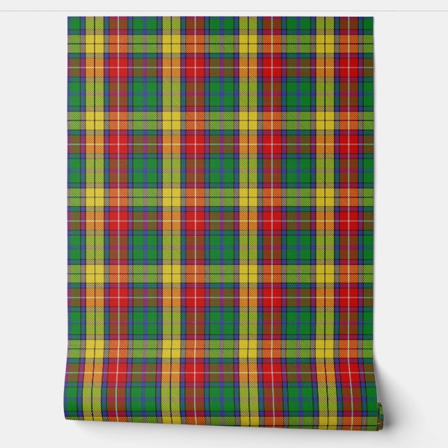 Clan Buchanan Tartan Wallpaper (Unrolling)