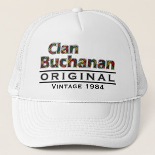 Clan Buchanan Vintage Customise Your Birthyear Trucker Hat