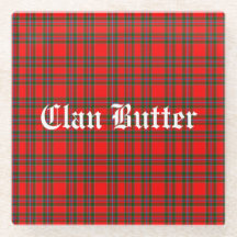 Clan Butter Tartan and Custom Text