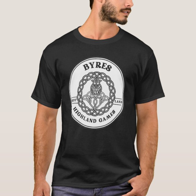 Clan Byres Scottish Thistle Highland Games T-Shirt (Front)