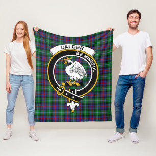 Clan Calder-Campbell Tartan Plaid Fleece Blanket