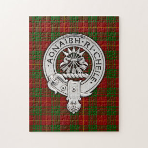 Clan Cameron Crest & Tartan Jigsaw Puzzle
