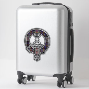 Clan Cameron Erracht Dress Tartan Crest Sticker