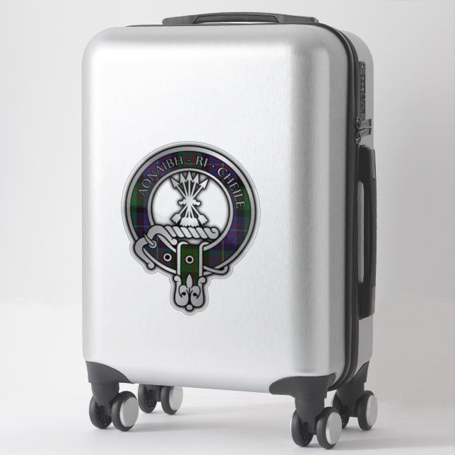 Clan Cameron Erracht Tartan Crest Sticker (Suitcase)