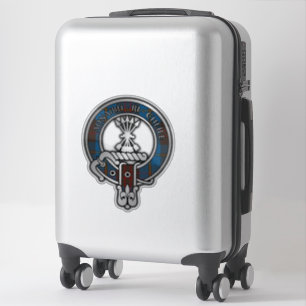 Clan Cameron Hunting Tartan Crest Sticker