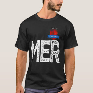Clan Cameron M and E and Letter R Family Matching T-Shirt