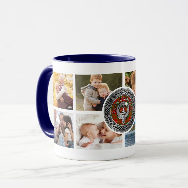 Clan Cameron Personalised Family Mug (Front Left)