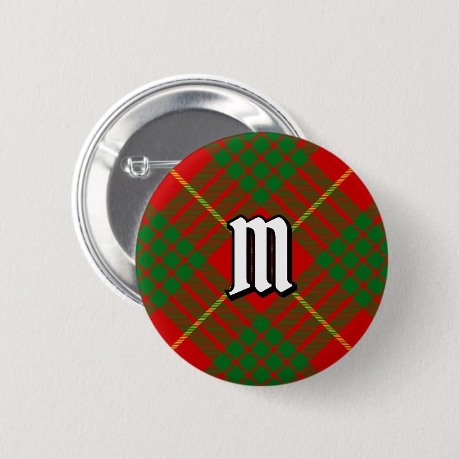 Clan Cameron Tartan Button (Front & Back)