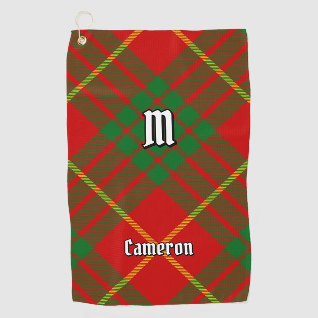 Clan Cameron Tartan Golf Towel (Front)