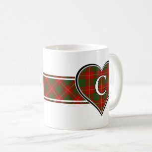 Clan Cameron Tartan Heart Coffee Mug