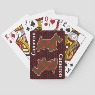 Clan Cameron Tartan Scottish Terrier Edition Playing Cards