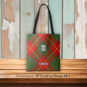 Clan Cameron Tartan Tote Bag