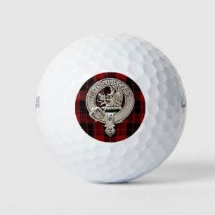 Clan Campbell Crest & Armaddie Tartan Golf Balls