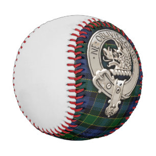 Clan Campbell Crest & Breadalbane Tartan Baseball