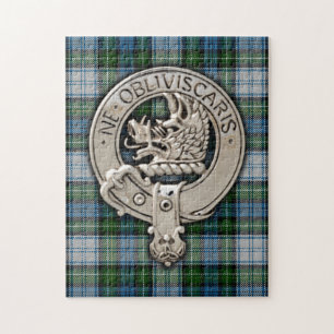 Clan Campbell Crest & Dress Tartan Jigsaw Puzzle