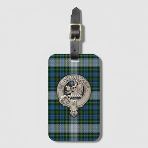 Clan Campbell Crest & Dress Tartan Luggage Tag