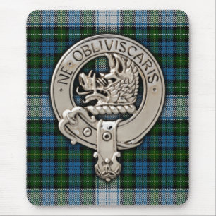 Clan Campbell Crest & Dress Tartan Mouse Pad