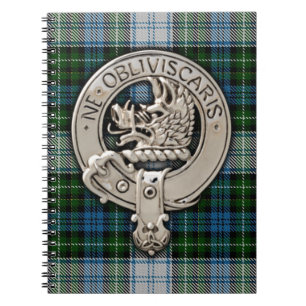 Clan Campbell Crest & Dress Tartan Notebook