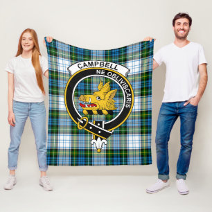 Clan Campbell Dress Tartan Plaid Fleece Blanket