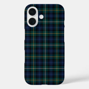 Clan Campbell of Argyll Tartan Navy Blue Plaid iPhone 16 Case